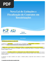Curso Apresentação -Completa - Nova Lei Licitações e Fiscalizaçã Contratos