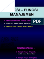Fungsi - Fungsi Manajemen