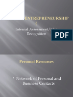 Focused Entrepreneurship (: Internal Assessment/Idea Recognition