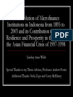 Evolutionof Microfinance Institutionsin Indonesia