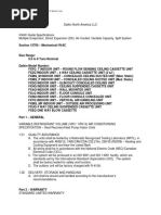 Daikin Indoor Units Written Guide Specification