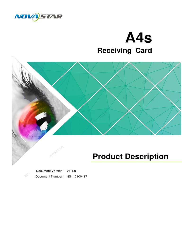 Receiving Card - A4s - Specifications (V1.1.0) | PDF | Computing ...
