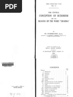 Stcherbatsky Th. The central conception of buddhism and the meaning of the wrod dharma.