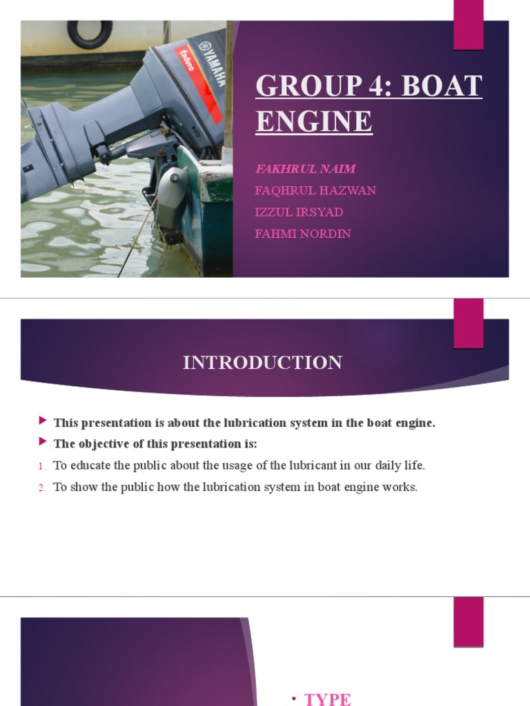 Boat Engine Lubrication System Guide | PDF