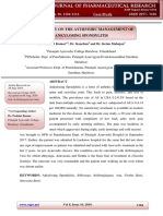 A Case Study On The Ayurvedic Management of Ankylosing Spondylitis