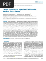 Coedge: Exploiting The Edge-Cloud Collaboration For Faster Deep Learning