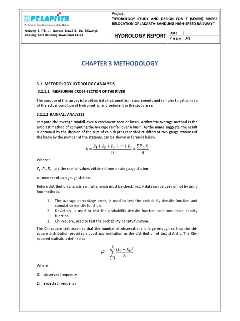 Hydrology Study for Jakarta-Bandung Railway | PDF | Discharge ...
