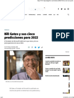 Bill Gates y sus cinco predicciones para 2022