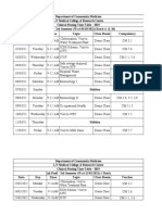 Clinical Posting Time Table 2019 (R)