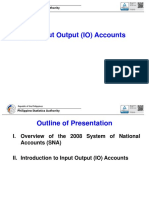 The Input Output (IO) Accounts: Philippine Statistics Authority