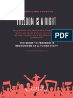 Freedom is a right