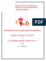 Micro Project Diary: Sharad Institute of Technology, Polytechnic