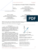 The Review of Introduction & Application of Complex Number in Engineering