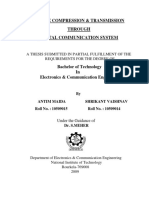 Image Compression & Transmission Through Digital Communication System