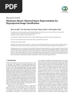 Dictionary Based Clustered Sparse Representation For Hyperspectral Images