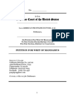 SCOTUS Brief - Writ of Mandamus Request - AFLDS V UC-2