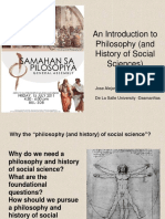 An Introduction To Philosophy (And History of Social Sciences)