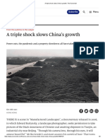 A Triple Shock Slows China's Growth - The Economist