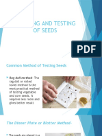 Securing and Testing of Seeds