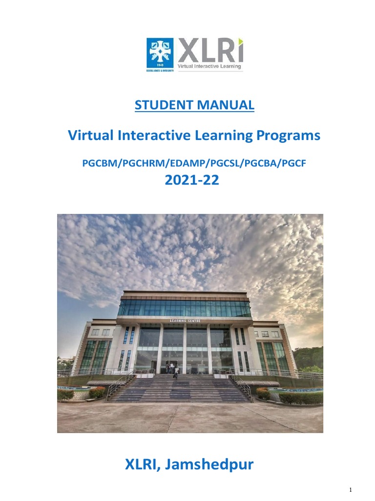 Guidelines for Students of Virtual Interactive Learning Programs at ...