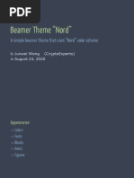 A Simple Beamer Theme That Uses "Nord" Color Scheme