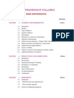 Basic Mathematics: Comprehensive Syllabus