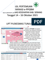 HASIL PERTEMUAN DESIMINASI e-PPGBM 