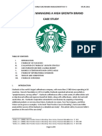 Starbucks: Managing A High Growth Brand Case Study