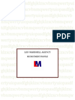 Leo Marshell Agency Recruitment Profile