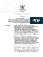 KMK 149-2011 TTG Tata Cara Pengelolaan & Tindak Lanjut Pelaporan Pelanggaran (Whistleblowing)