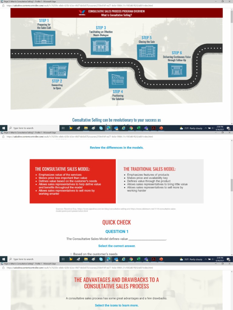 Steps in the Consultative Selling Process | PDF | Sales | Customer