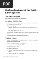 Surface Features of The Earth, Earth System