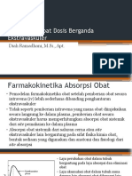 Pemberian Obat Dosis Berganda Ekstravaskuler