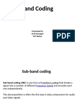 Subband Coding: Presented by DR.R Murugan NIT Silchar