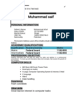 Muhammadsai F: Academi Cquali FI Cati ON