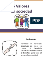 5 Valores en Sociedad