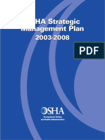 OSHA Strategic Management Plan