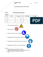 Formulir Waste Safety Induction Aug18