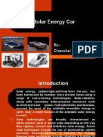 Solar Energy Car: By:-Chanchal Prakash