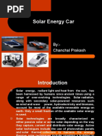 Solar Energy Car: By:-Chanchal Prakash