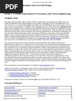 Aerodynamics and Aircraft Design Software