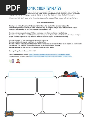 Comic Strip Templates