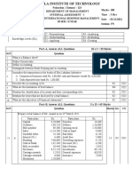 Accounting For Management Question Paper