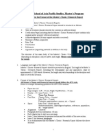 Guidelines for Formatting a Master's Thesis or Research Report