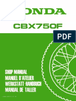 Honda CBX750F Workshop Manual