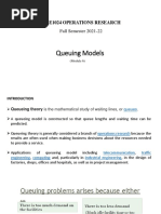 Queuing Models: Mee1024 Operations Research