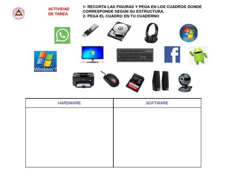 Actividades de Hardware y Software para Niños | PDF