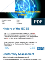 IECEE Conformity Assessment System: Speaker Name Title Title Event Date Location