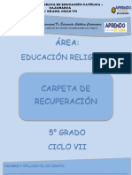 CARPETA DE RECUP. RELIGIÓN 5° - 2022 (1)