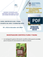 GFF 13. Investigacion de Flora y Fauna en ANP Protegido